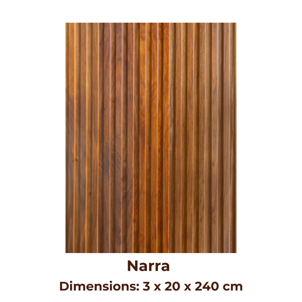 Matimco Matwood Indoor Wood Fluted Panel Solid Engineered (8 feet ...