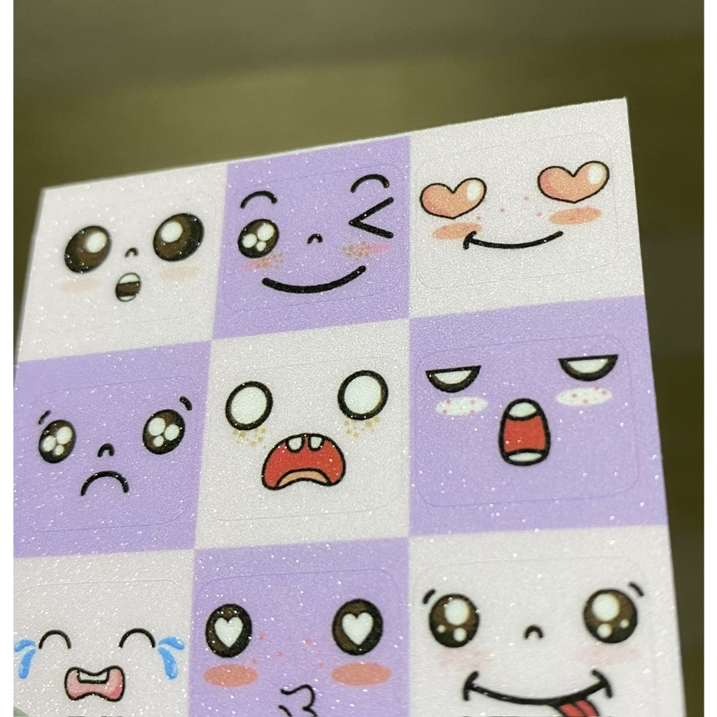 Cute / Kawaii Face CVV/ CVC Stickers (Anti-Theft Stickers for ATM and ...