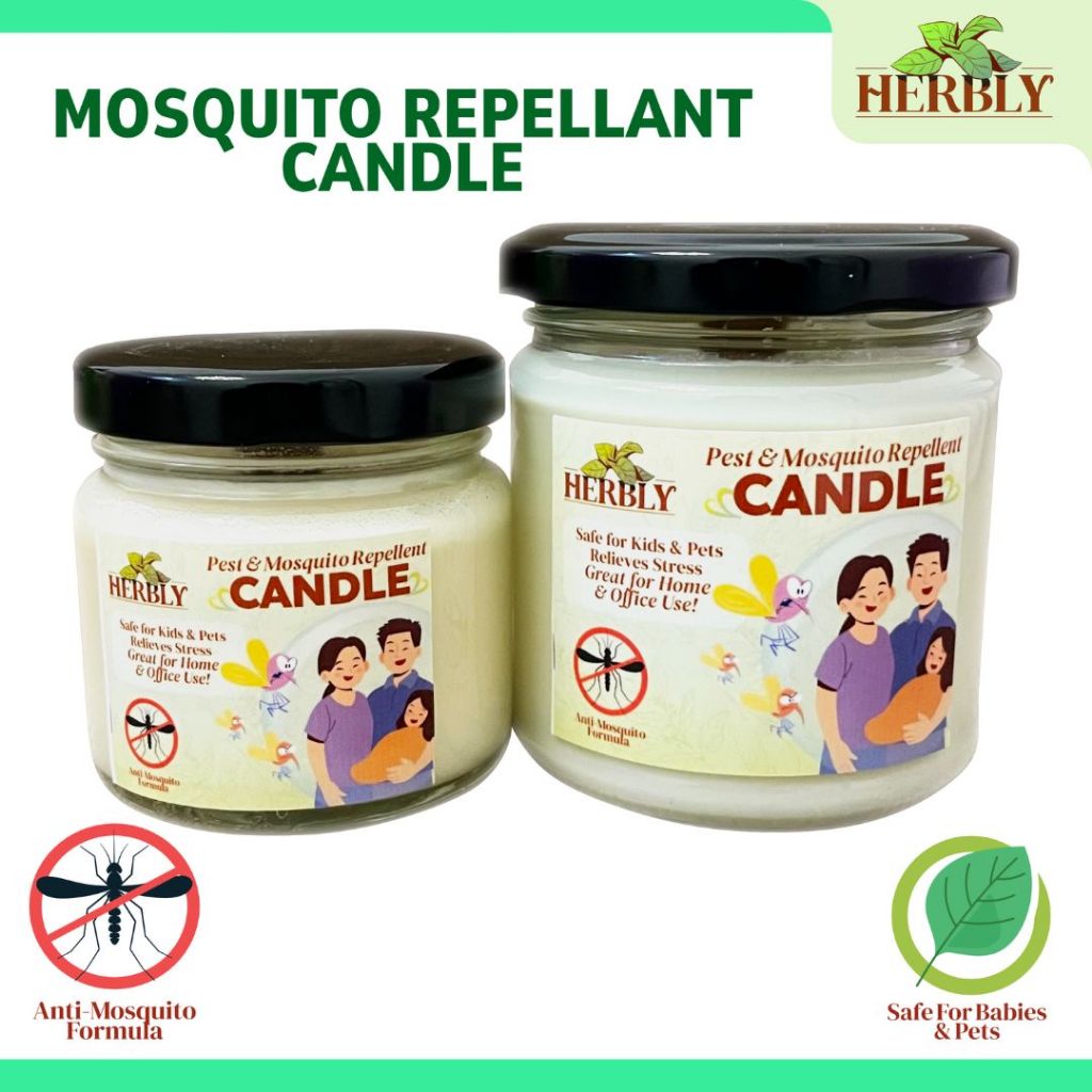HOME Organic Candle Mosquito Repellant Air Freshener Eliminate bacteria