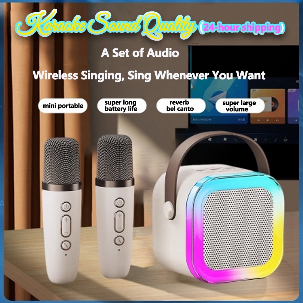 Portable Mini Home KTV Karaoke Speaker with 1 Microphone Bluetooth ...