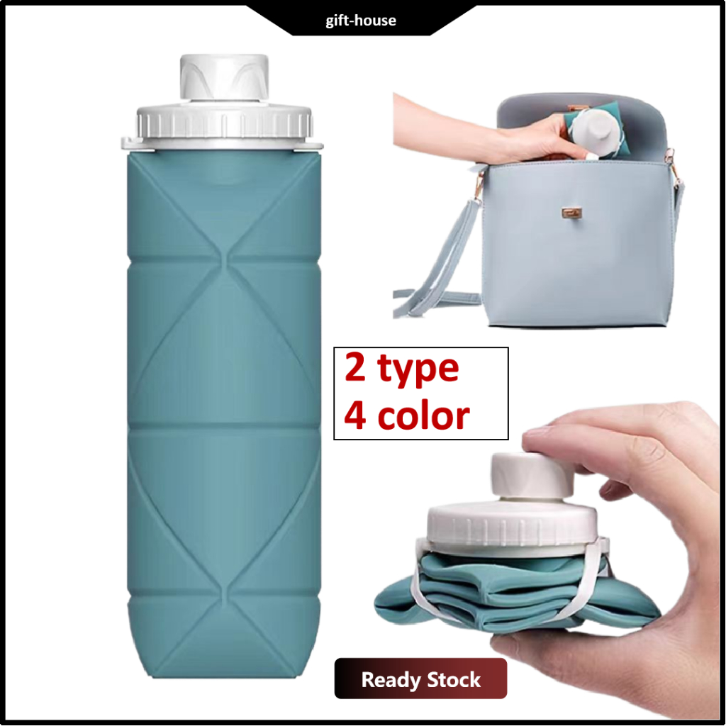 foldable water bottle collapsible water bottle portable tumbler ...