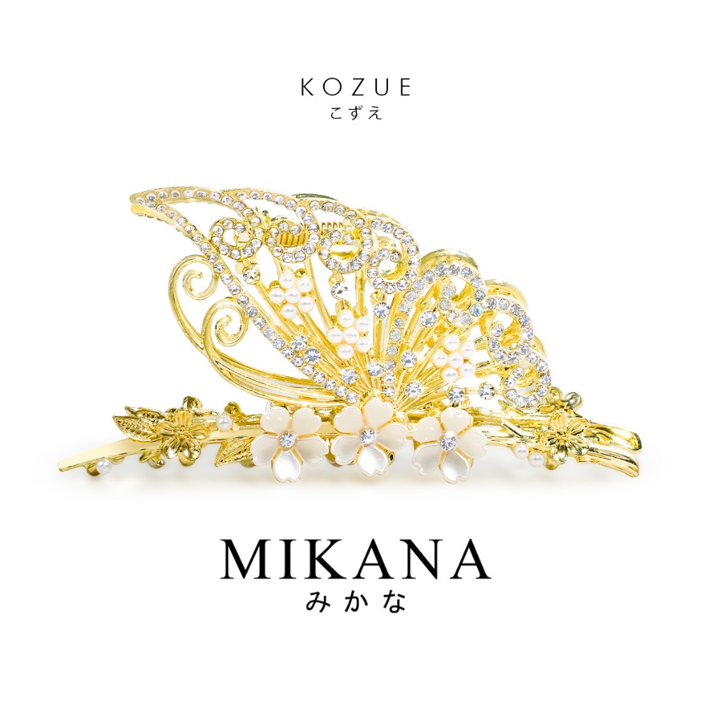 Mikana Floral Hiroko Metal Hair Clamp for women hair accessories hair ...