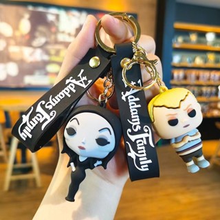 Cartoon Wednesday addams anime keychain car keychain backpack pendant ...