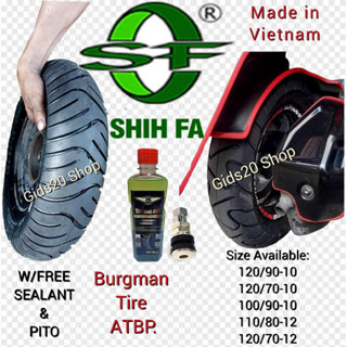 Shifa Tire Tubeless Size 10 & 12 Free Sealant & Pito | Shopee Philippines