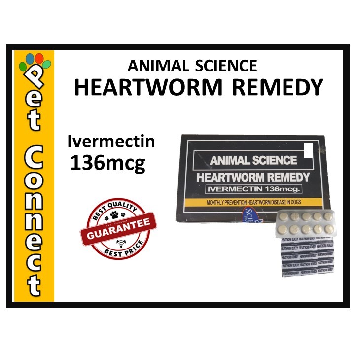 Animal Science Heartworm Remedy per Tablet with Sticker Shopee Philippines