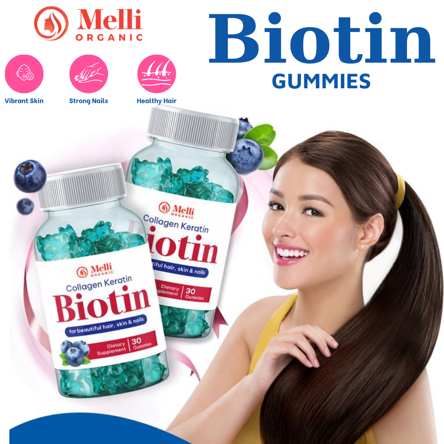 Meli Biotin Gummies Collagen Keratin For Hair Vibrant Skin Healthy Hair ...