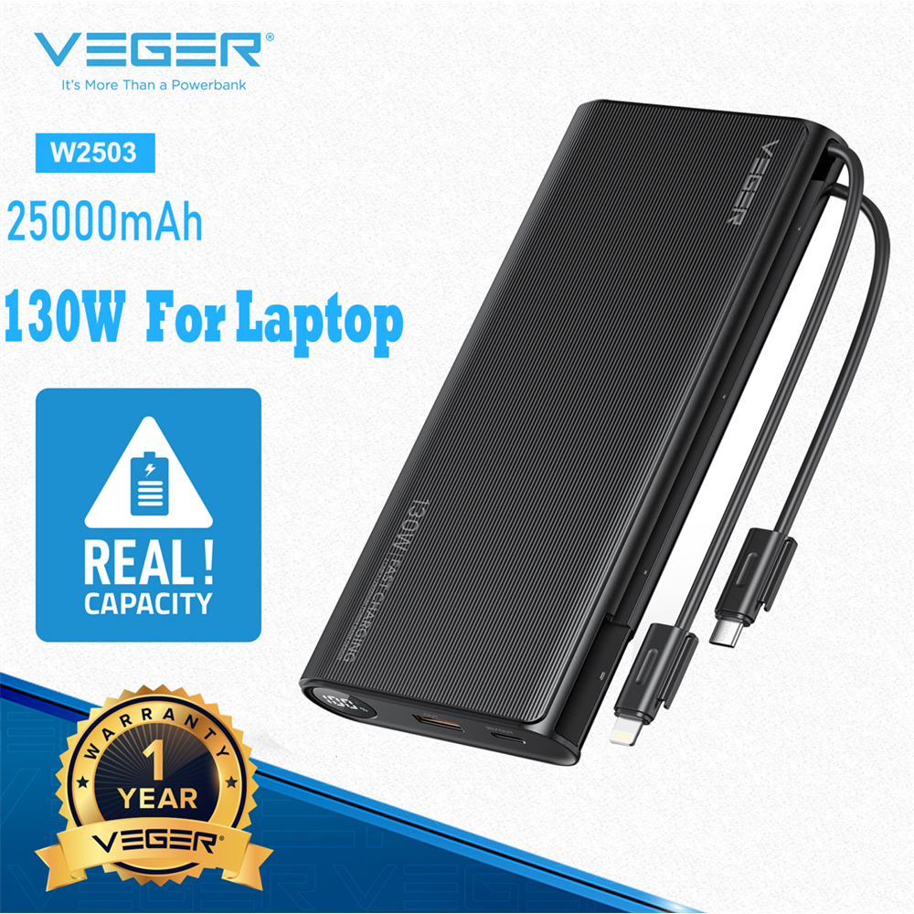 Veger Mah W Power Banks Portable Laptop Fast Charger Powerbank