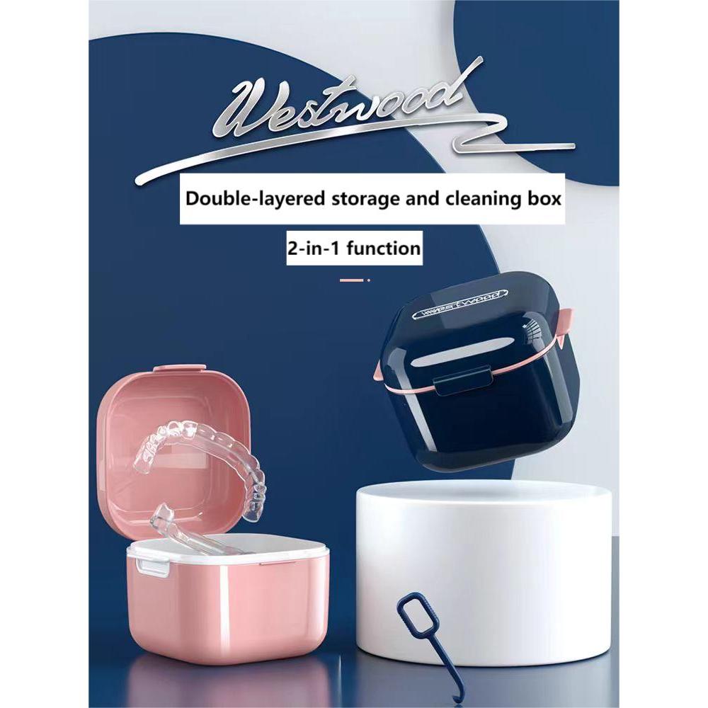 Denture storage box, denture portable soaking box, invisible braces ...