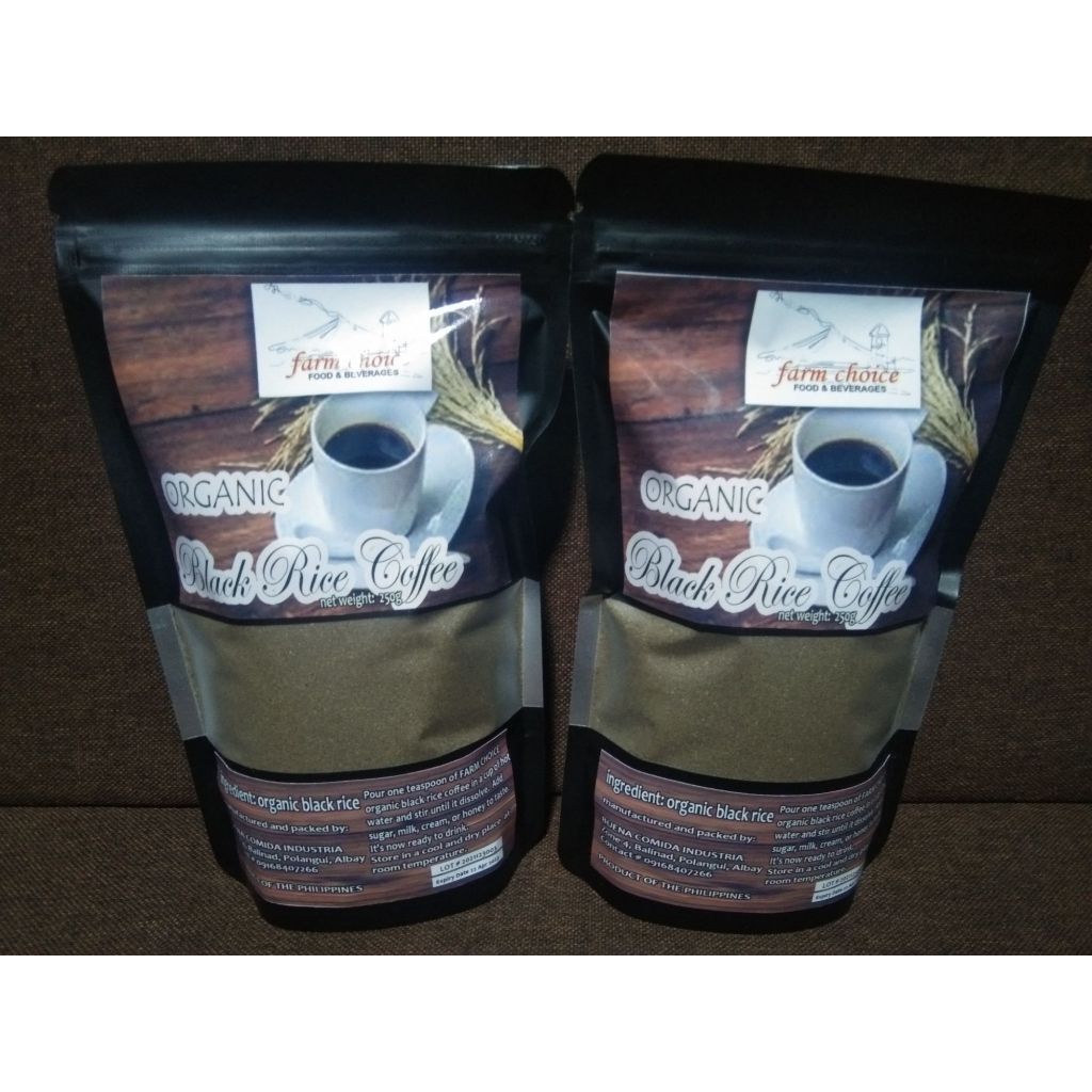 Farm Choice Black Rice Coffee 200 g for weight loss | Shopee Philippines