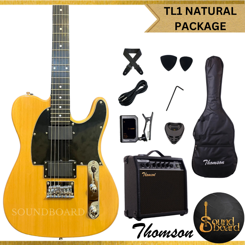 Thomson TL1 Telecaster Electric Guitar Package with Amplifier