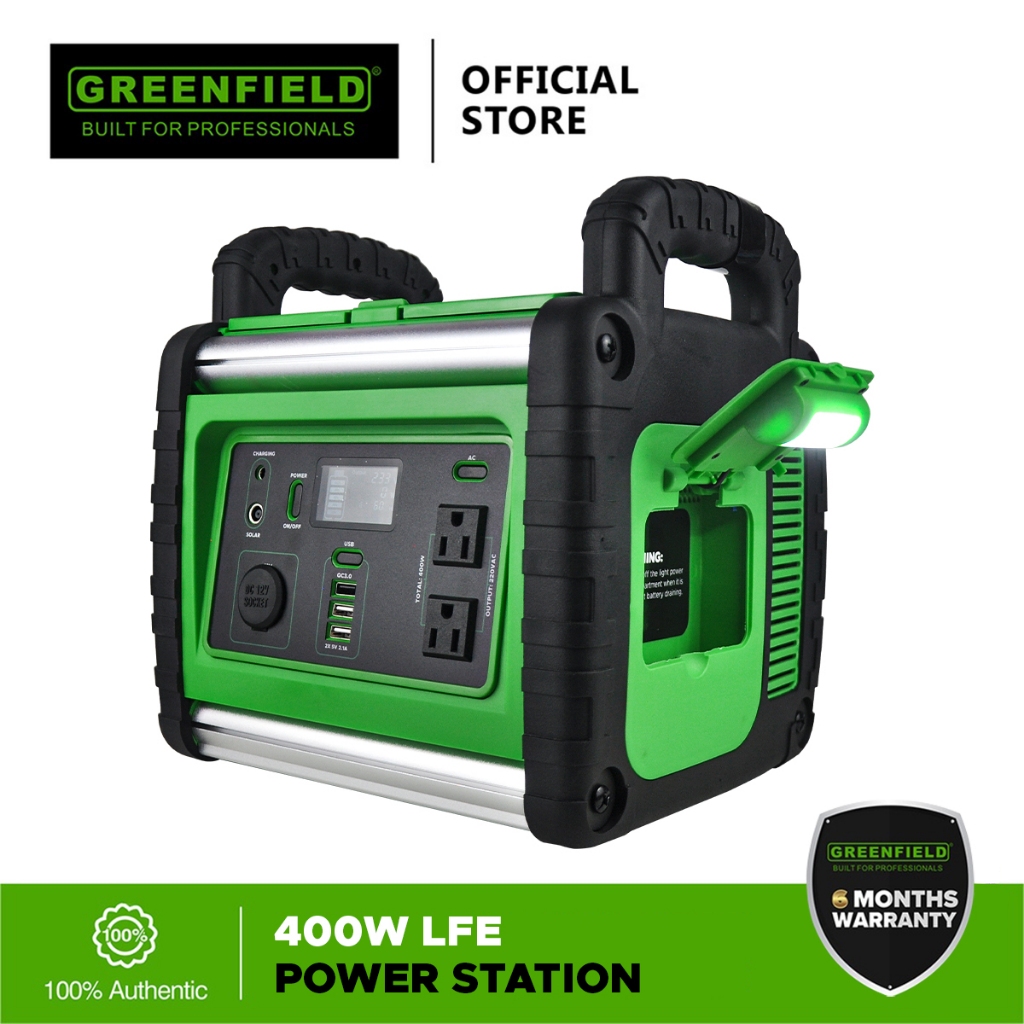 Greenfield Lithium Phosphate Power Station 400W 307.2WH | Shopee