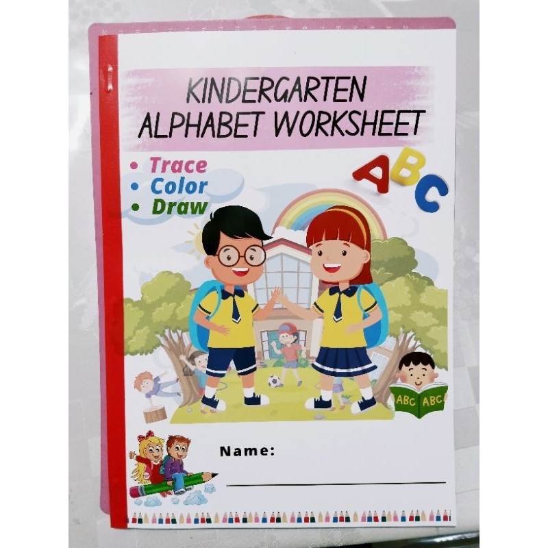 KINDERGARTEN ALPHABET WORKSHEET | Shopee Philippines
