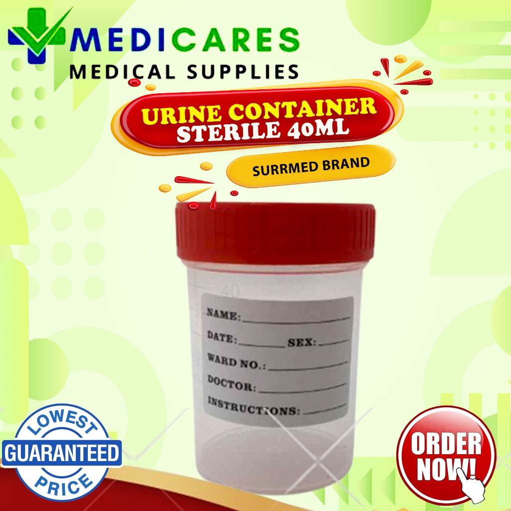 STERILE 40ML & URINE CONTAINER NON STERILE 40ML surrmed brand per piece ...