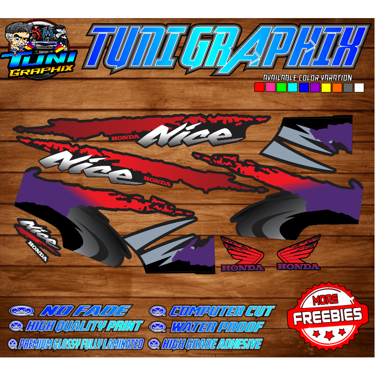 Honda Nice 125 / RS 125 1998 Stock Decals | Shopee Philippines