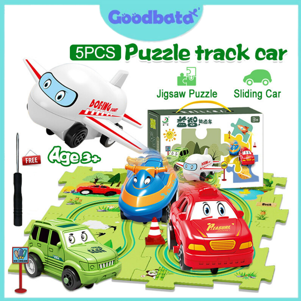 Goodbata Kids Electric Diy Track Train Toy Set Puzzle Assembly Track ...