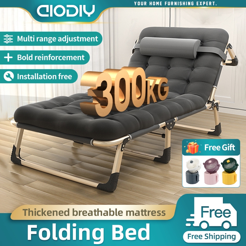 AIODIY Folding Bed and Folding Chair Outdoor Single Folding Bed With ...