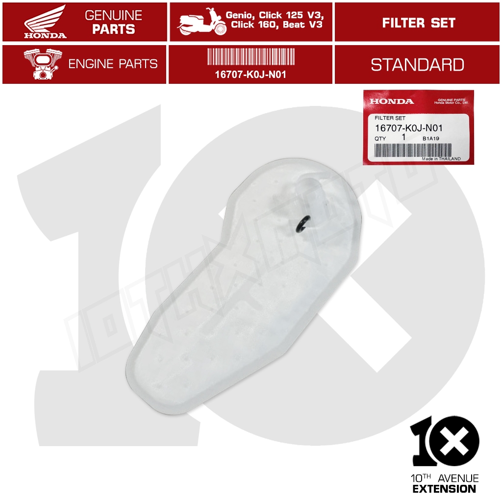 10thX Honda Genuine Fuel Filter Part No.16707-K0J-N01 for Genio and ...
