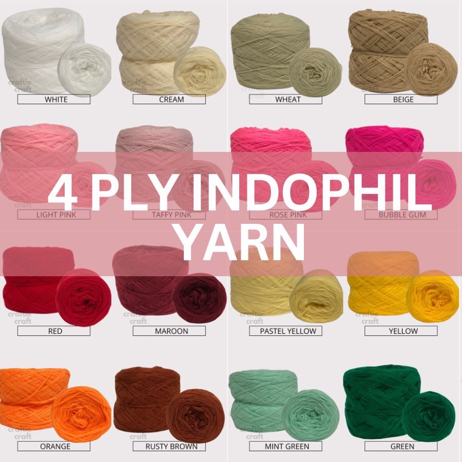 Soft Indophil Yarn Baguio Indophil Yarn 4ply 100g Part 1 | Shopee ...