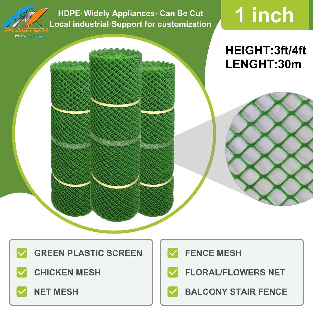 1inch Plastic Screen Fence Mesh for Chicken Cat Window Door Diorama ...