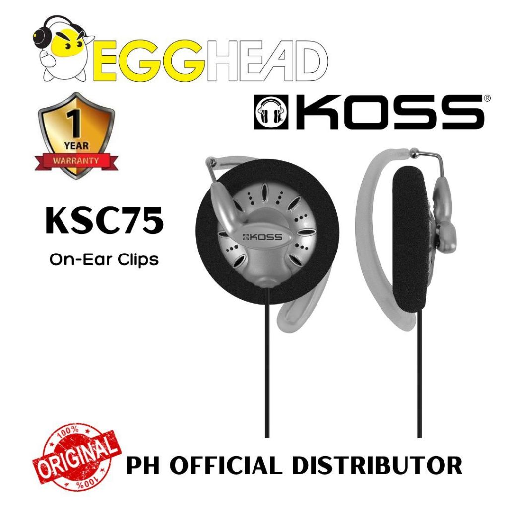 KOSS KSC75 On-Ear Clip | Shopee Philippines