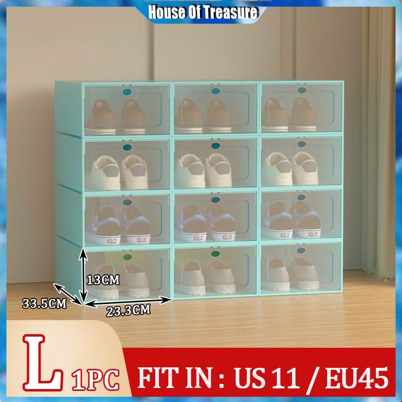 Large Size Colorful Shoe Box Foldable Drawer Case Shoe Rack Hard ...