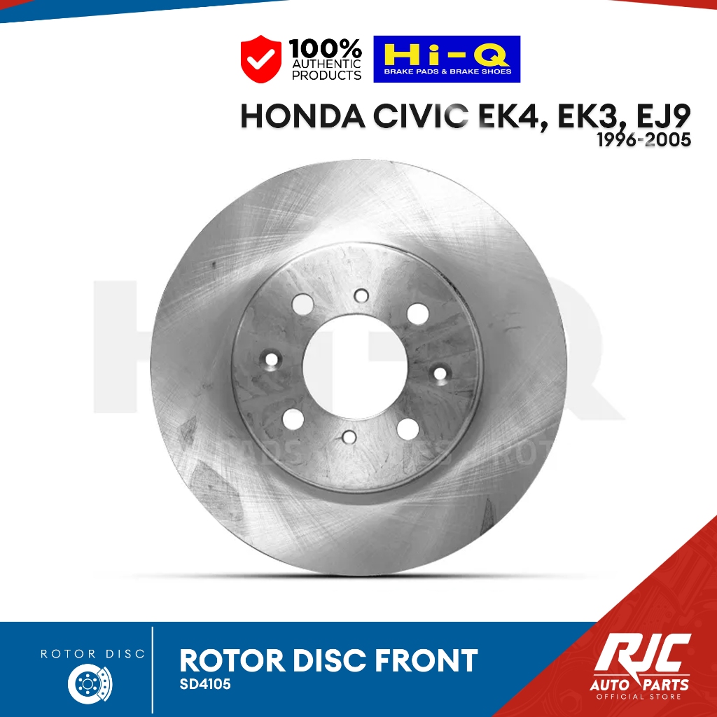 HI-Q ROTOR DISC HONDA CIVIC EK4, EK3, EJ9 FRONT 1996-1998 SD4105 1pc ...