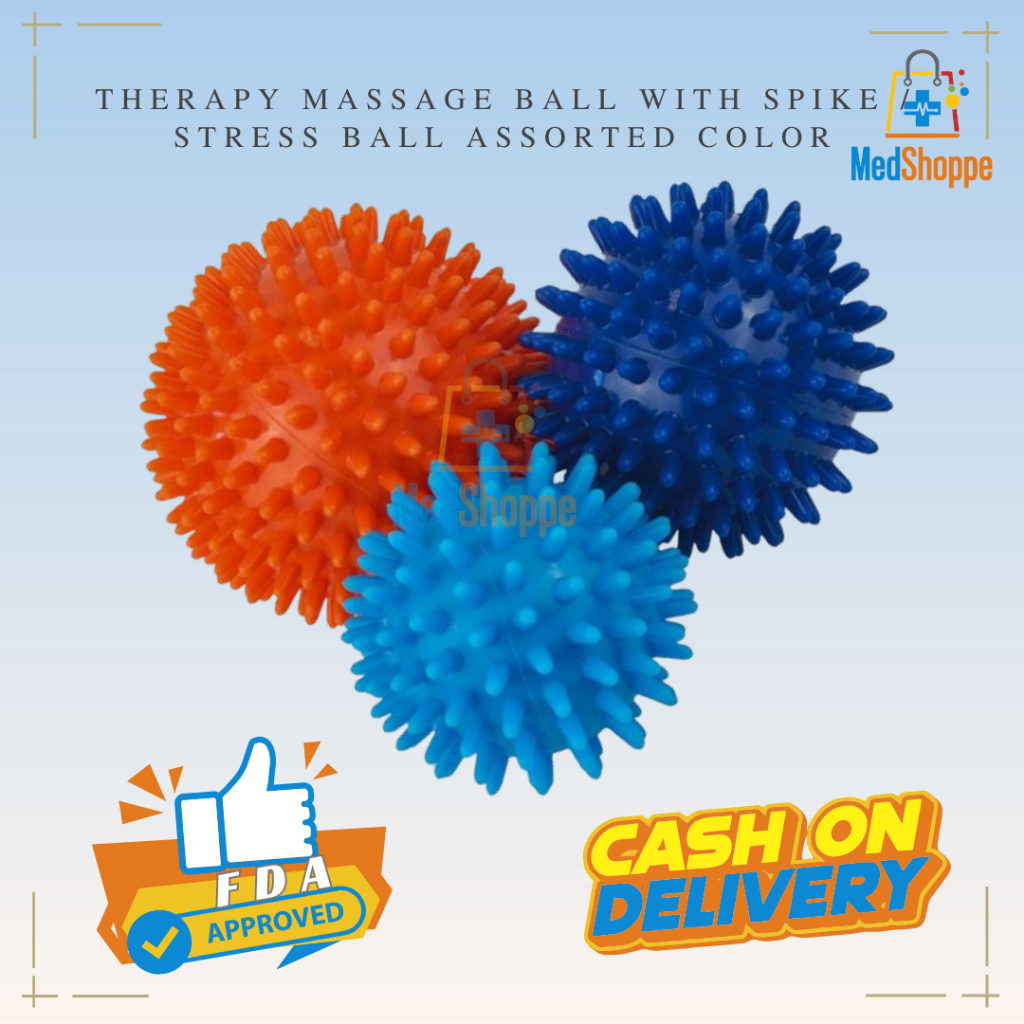 therapy massage ball with spike / stress ball assorted color