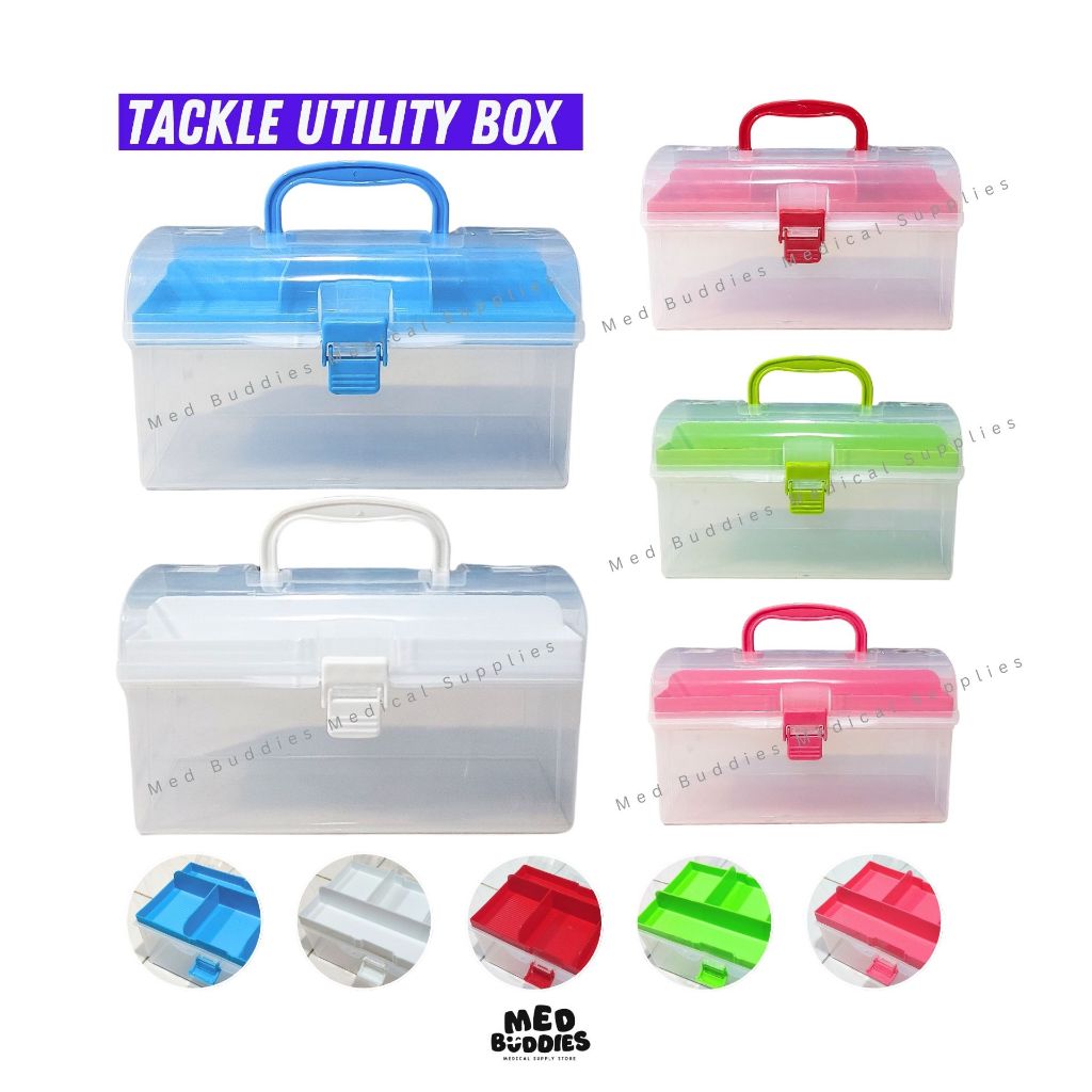 2-LAYER Tackle Box / Phleb Kit / 2 Layered HI-TOP Mini Medical Utility ...