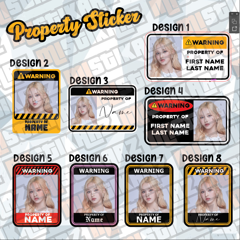 WARNING PROPERTY STICKER- Vinyl Waterproof Sticker (Sold Per Pc ...