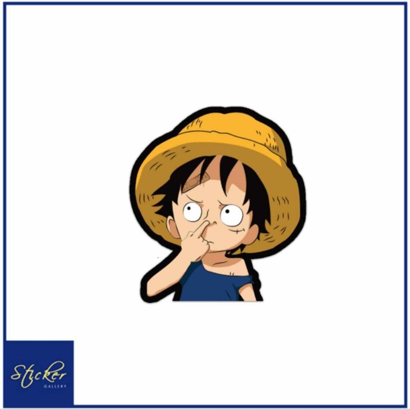Kid Luffy Anime Waterproof Sticker | Shopee Philippines