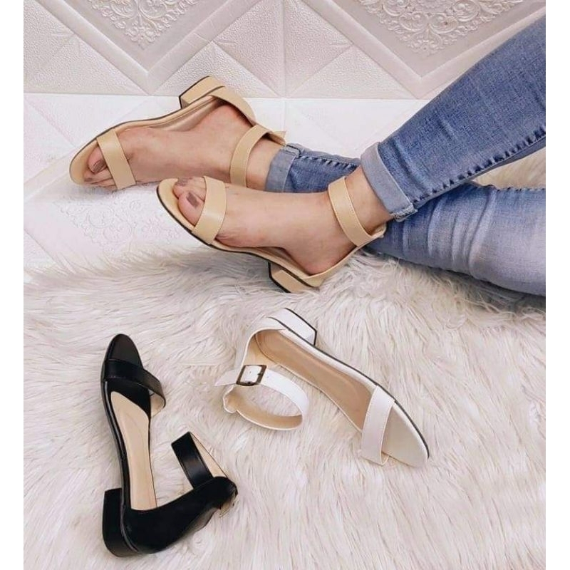 New infinity sole Samantha 1 inch heel Marikina Sandals | Shopee ...