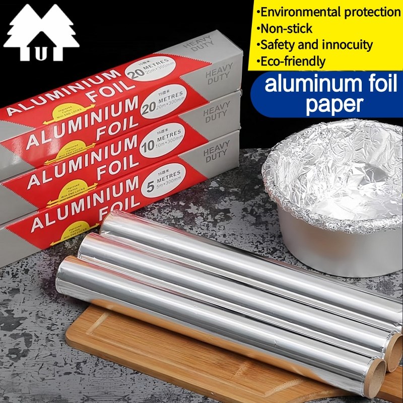 Aluminum Foil 10mxW300mm/20mxW300mm for food wrap