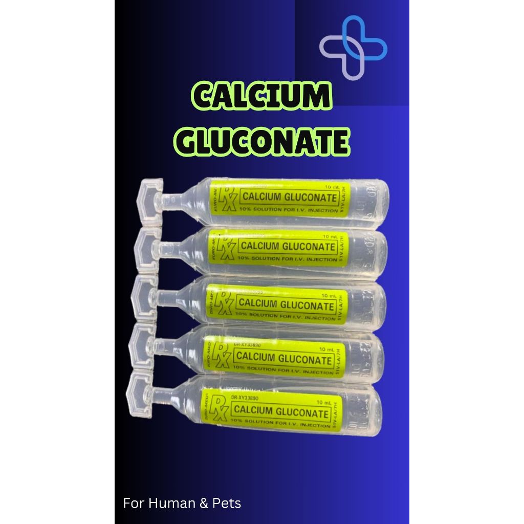 CALCIUM GLUCONATE 10% SOLUTION FOR IV EUROMED 1PC | Shopee Philippines