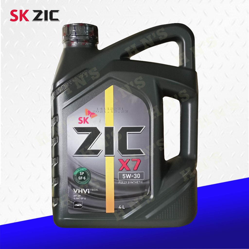 SK ZIC X7 5W-30 API SP Fully Synthetic Motor Oil 1 Gallon (4 Liter ...