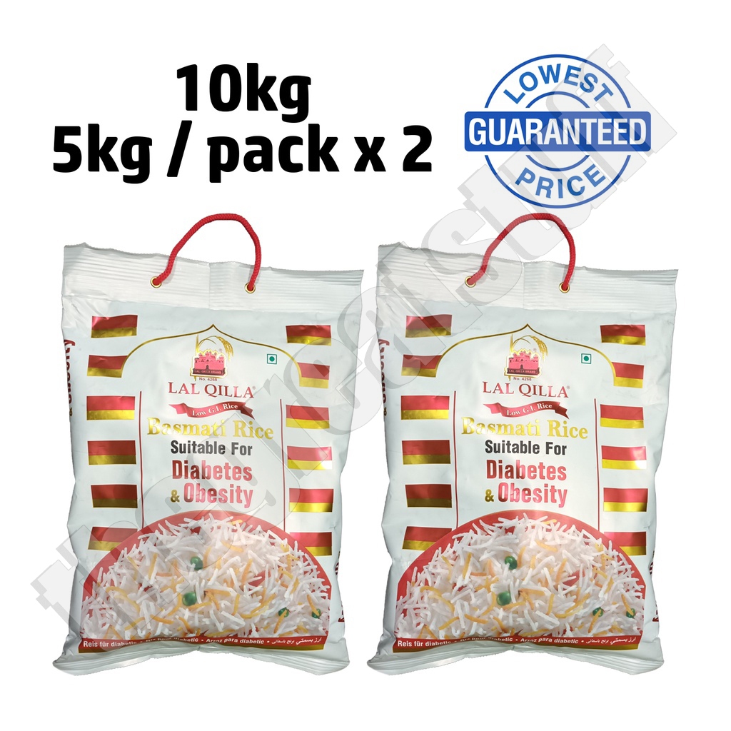 10KG Lal Qilla Basmati Rice (Control blood Sugar level) Shopee