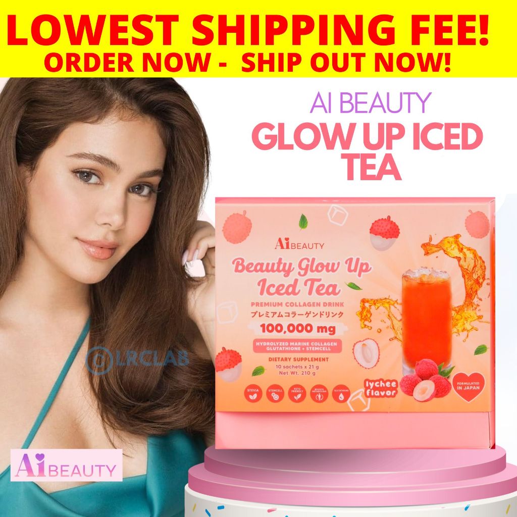 Beauty Glow Up Iced Tea by AiBeauty Ivana Alawi Collagen Drink Japan ...