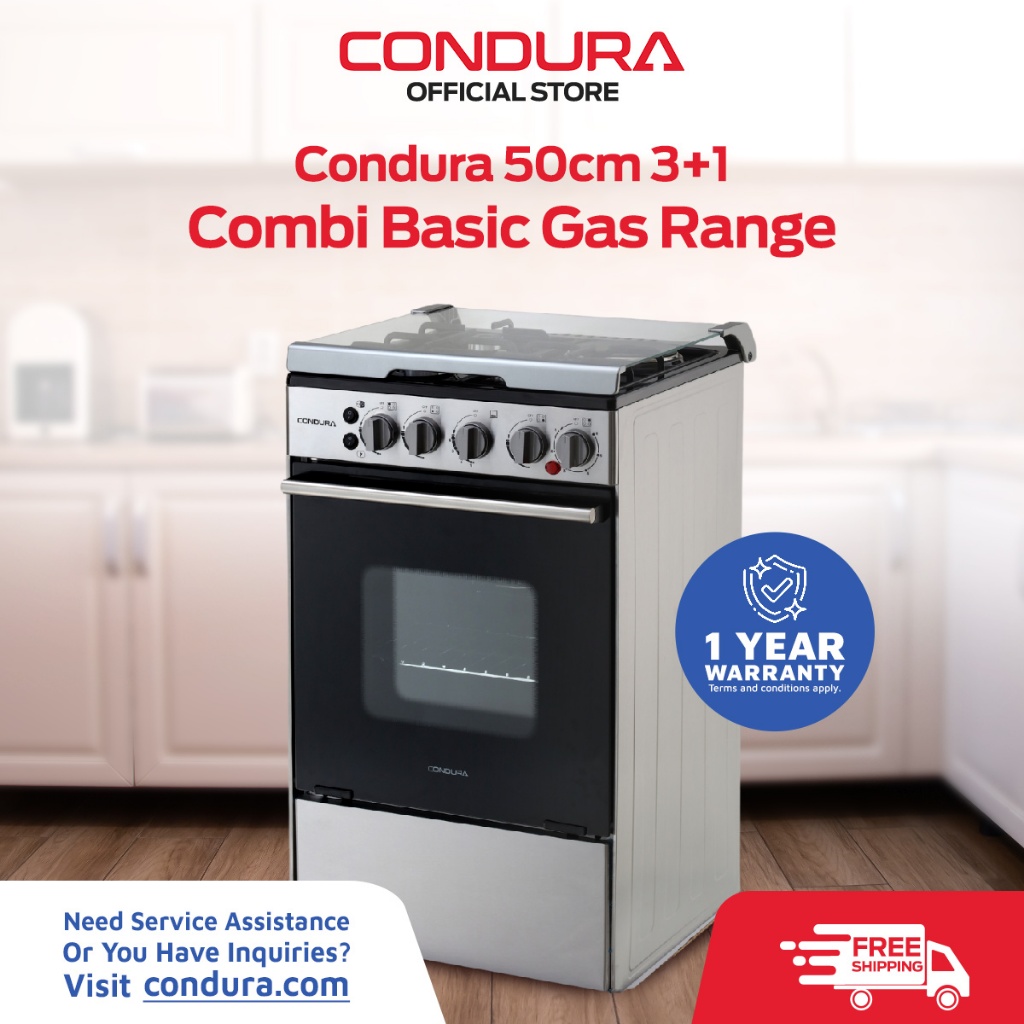 Condura 50CM 3+1 Combi Basic Gas Range Shopee Philippines