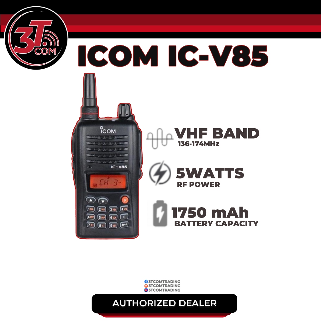 V85 5WATTS PORTABLE VHF RADIO (CHINA) Shopee Philippines