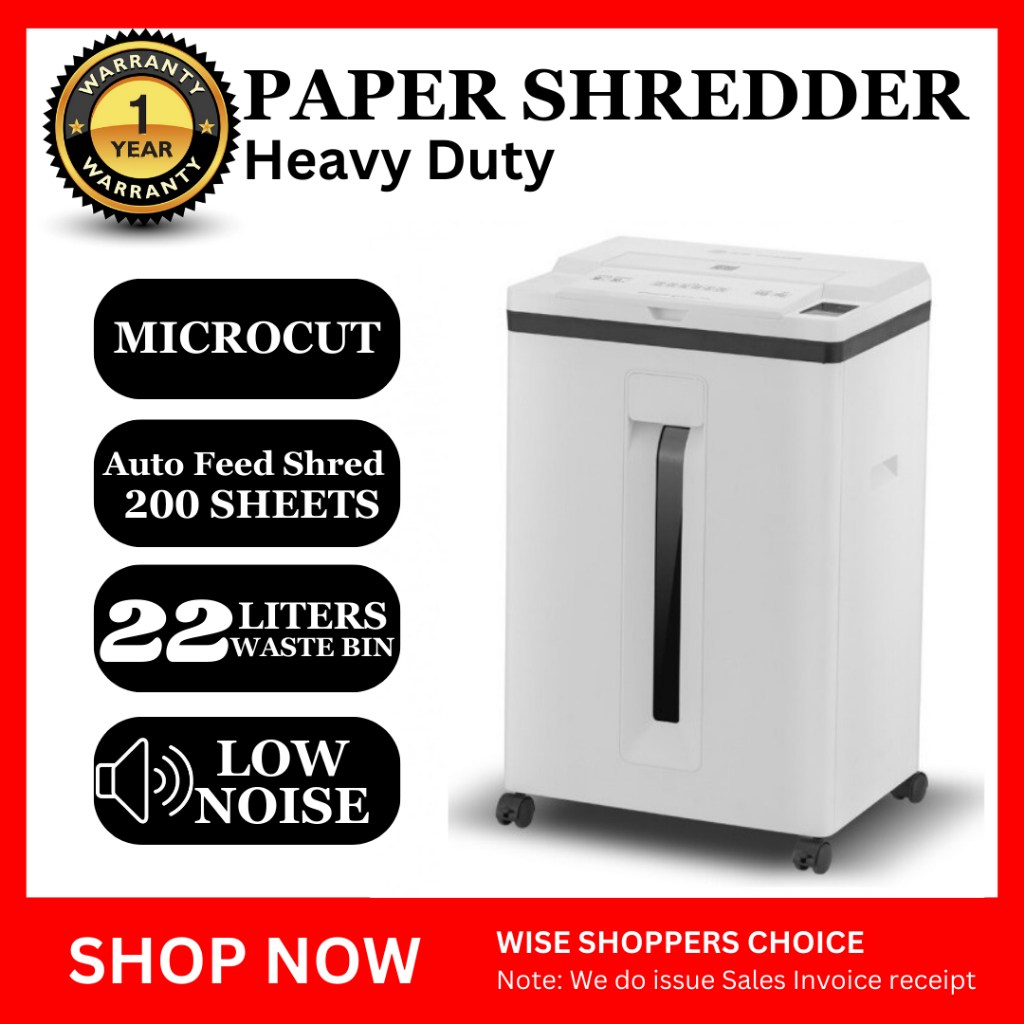 Heavy Duty Paper Shredder Micro Cut Shredder Machine Shopee Philippines