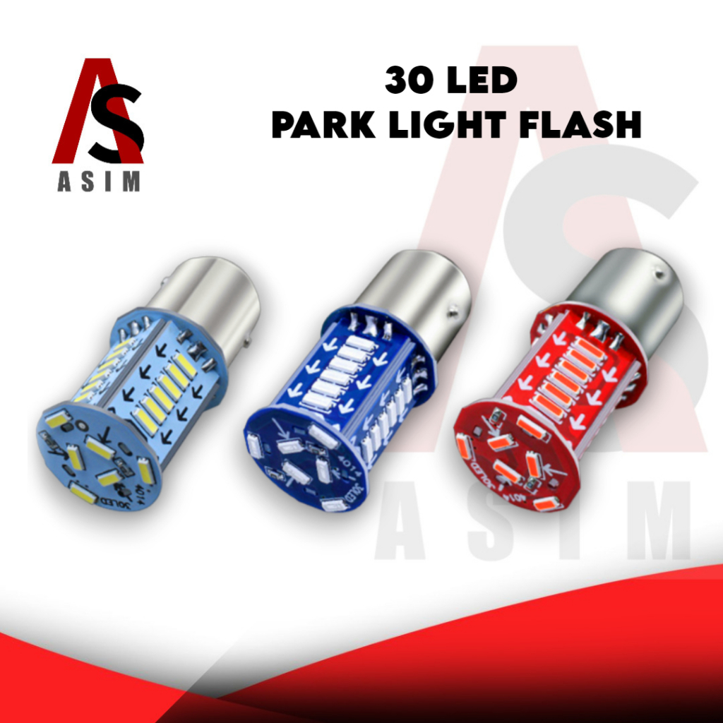 Asim Motorcycle Tail Light Flash 1157 LED Strobe Signal Blinker Stop ...