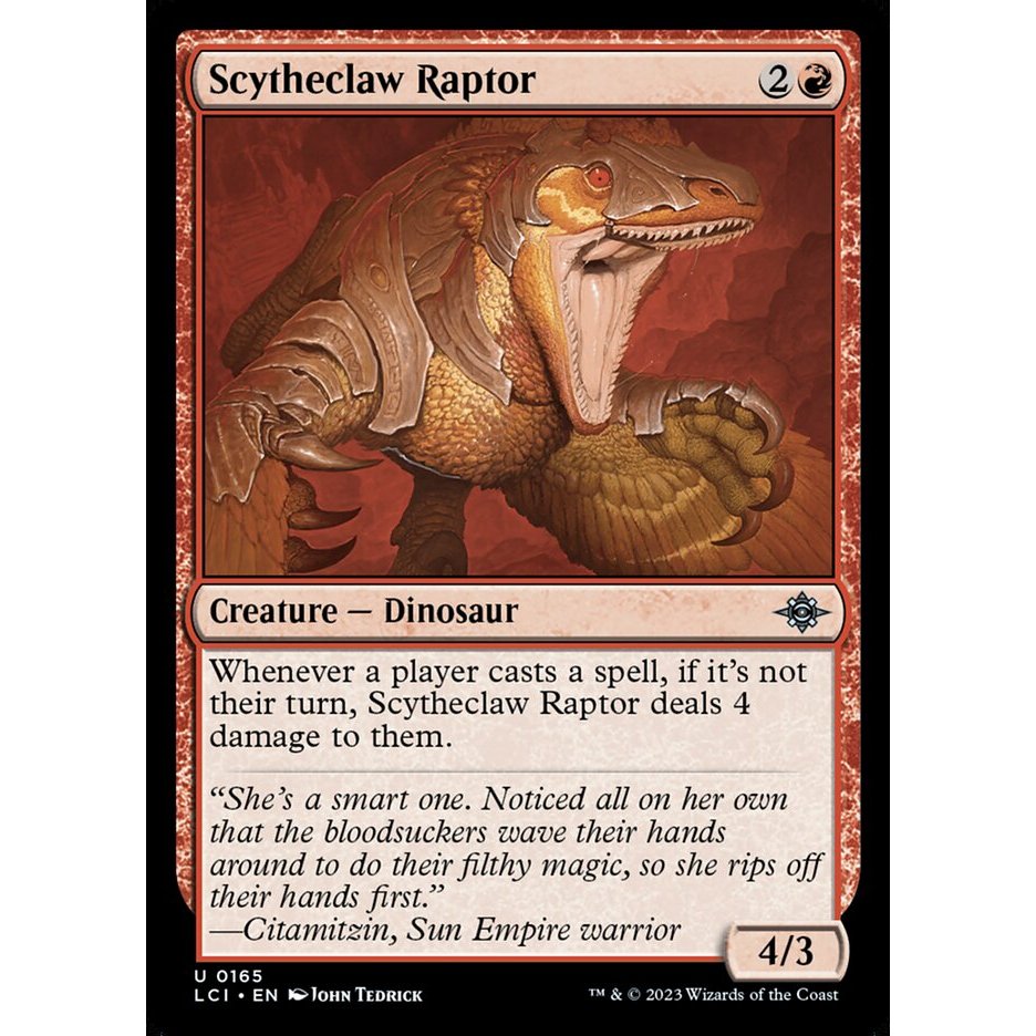 MTG Magic: The Gathering - Scytheclaw Raptor LCI | Shopee Philippines