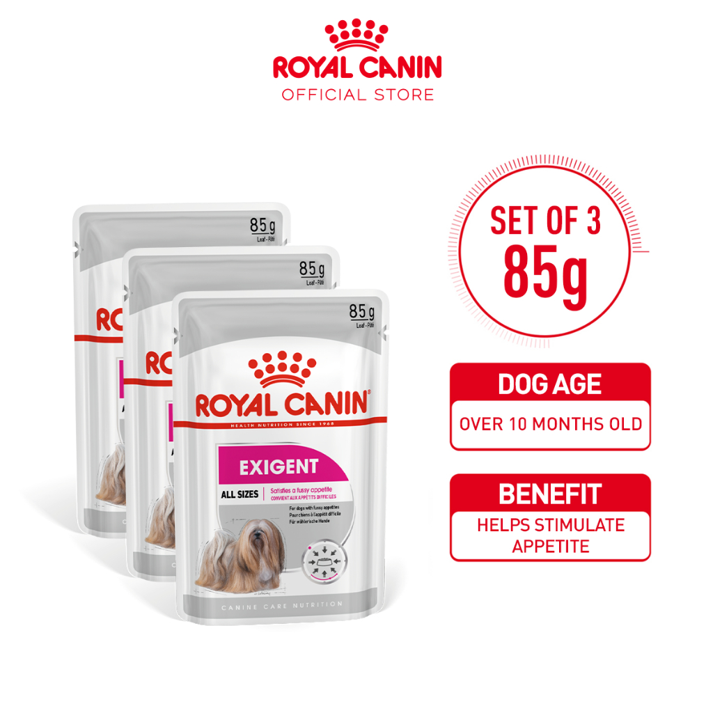 Royal Canin Exigent Loaf 85g x 3 pouches Adult Wet Dog Food Canine Care Nutrition Shopee Philippines