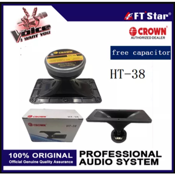 NEW CROW N 3x8/4X10/4X6 Horn Tweeter 150 Watts (HT-38/HT-104/HT-46