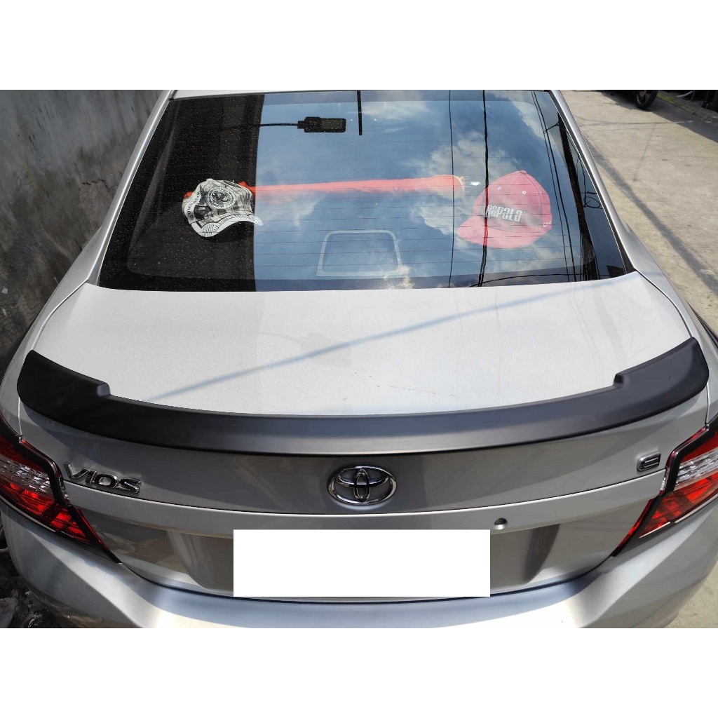 DUCTAIL SPOILER TOYOTA VIOS 2014-2018 GEN 3 SUPERMAN, FLAT BLACK ...