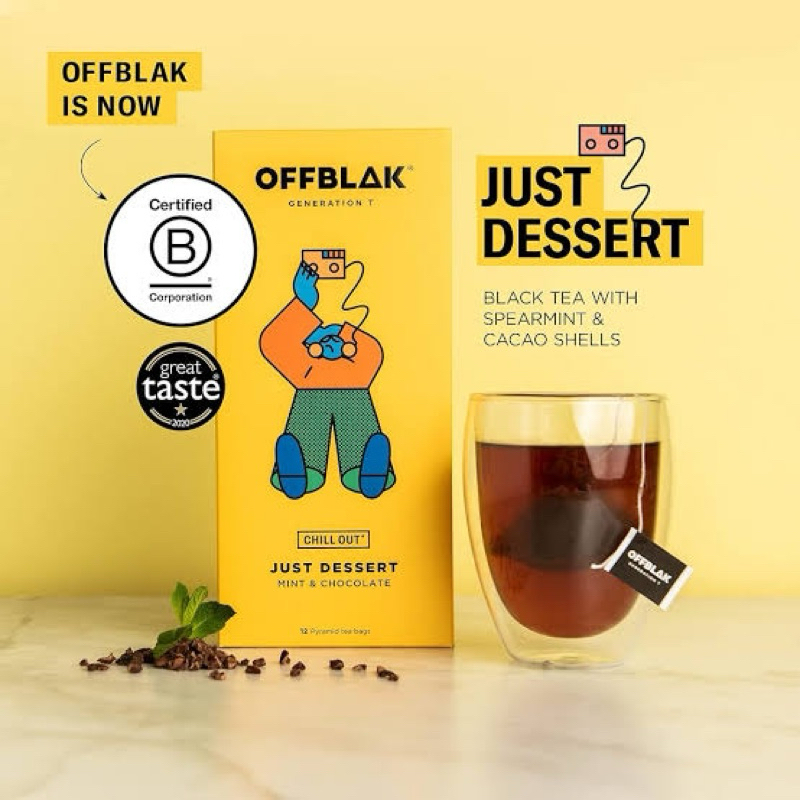 Offblak 'Just Dessert' Mint & Chocolate Black Tea, 12 Tea Bags | Shopee ...