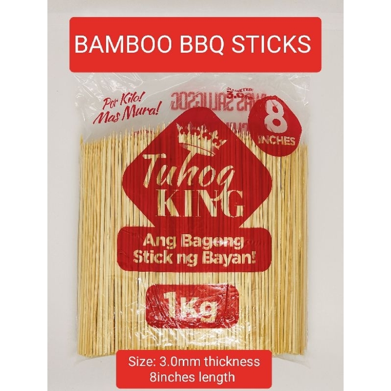 BBQ STICKS 8inches 1kg (TUHOG KING) Shopee Philippines
