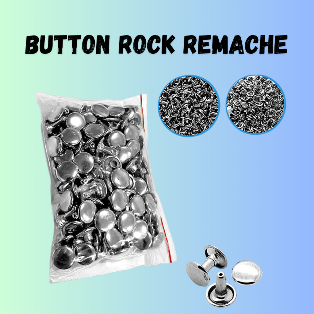 Button Rock Remache ID Making Accessories (100 pcs per pack) | Shopee ...