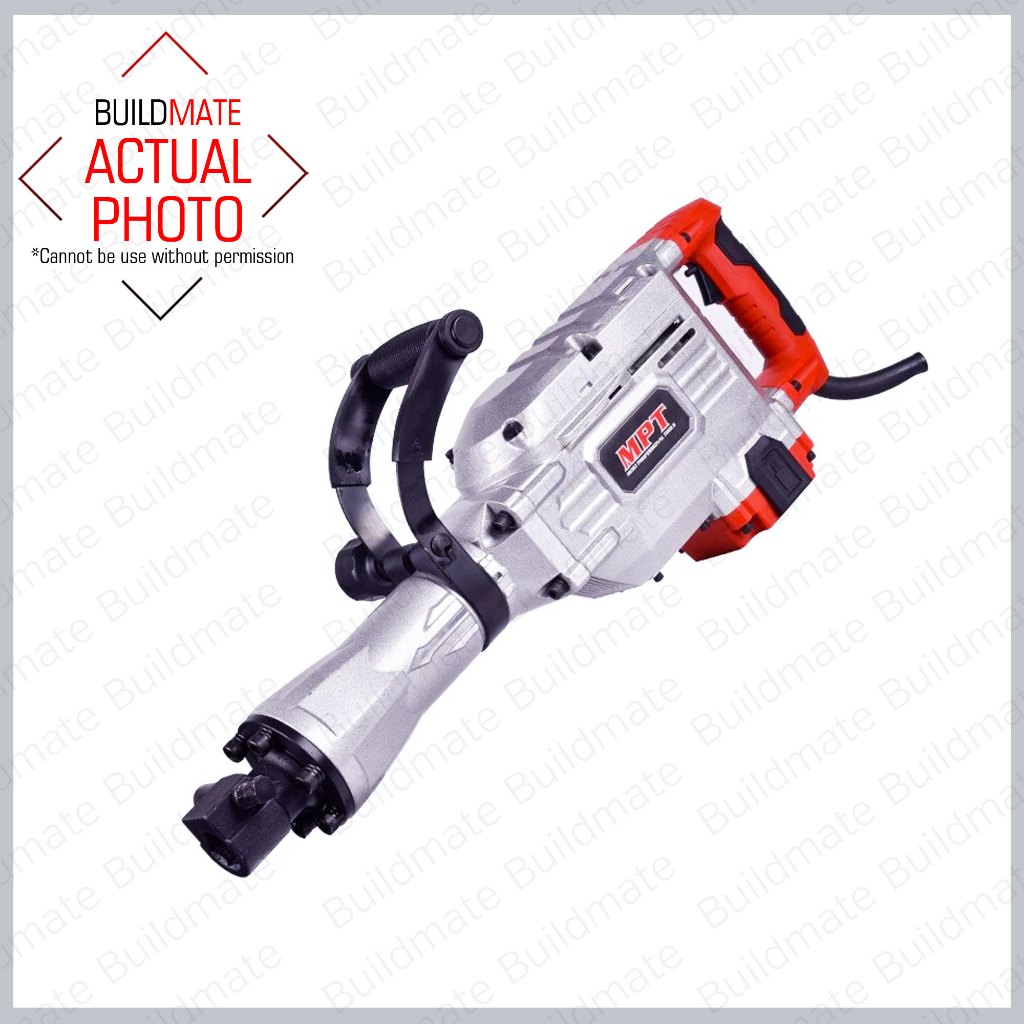 BUILDMATE MPT 1700W Demolition Hammer Chipping Gun Jack Hammer Concrete ...
