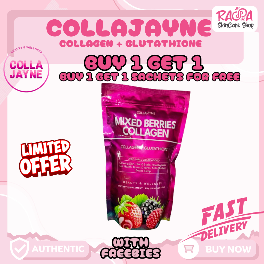 NEW PACKAGING COLLAJAYNE MIXED BERRIES (Glutathione + Collagen)Jayne's