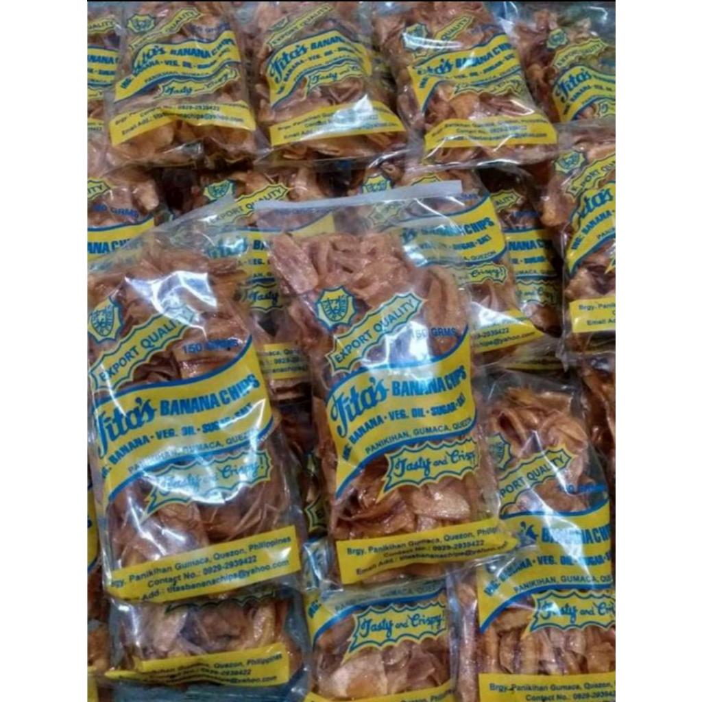 Tita' Banana Chips Gumaca Quezon 20's New Stock Expiry 30 August 2024